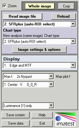 Rescharts conrol area