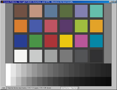 Monitor Color Test Pattern